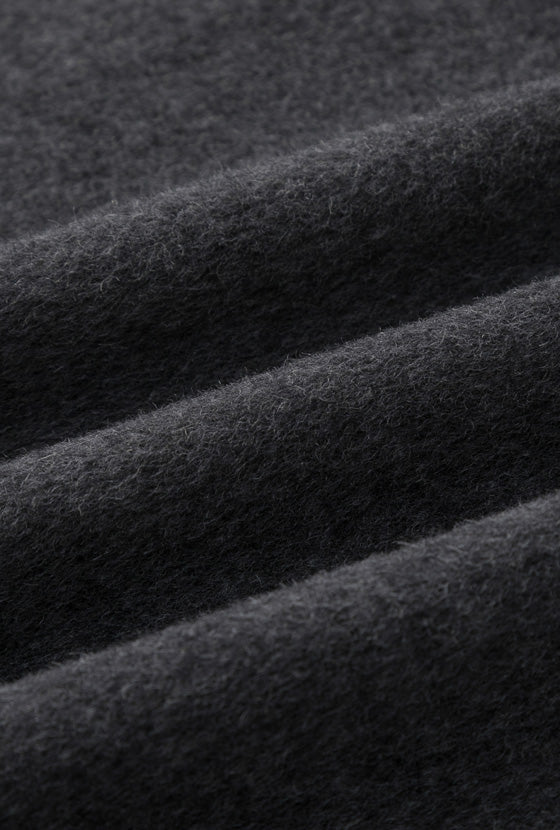 Petite Studio's Carina Wool Scarf Coat in Charcoal