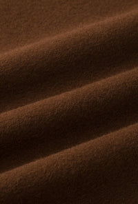 Petite Studio's Carina Wool Scarf Coat in Chocolate