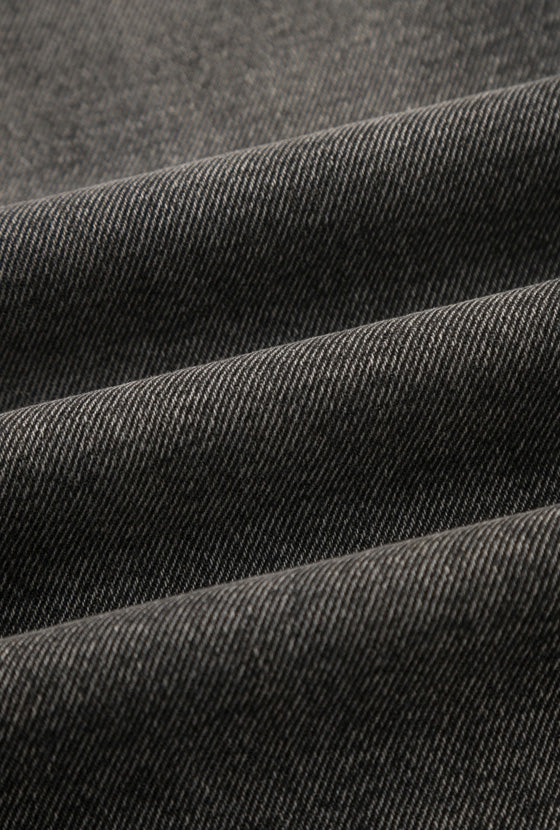 Petite Studio's Cayden Mid Rise Straight Leg Jeans in Charcoal 