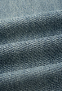 Petite Studio's Cayden Mid Rise Straight Leg Jeans in Blue 