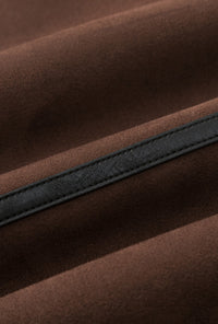 Petite Studio's Camilla Shearling Vest Jacket in Chocolate