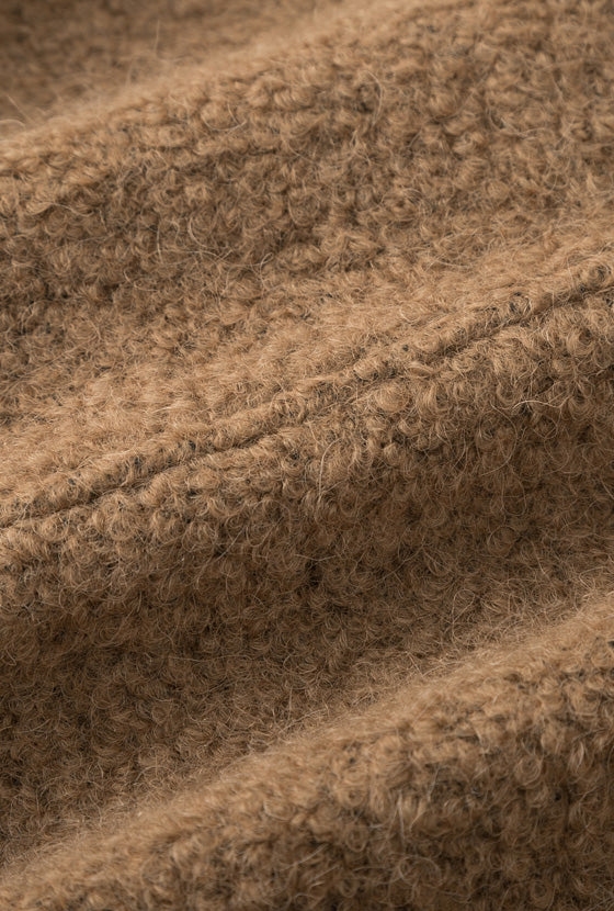 Petite Studio's Cole Wool Short Coat in Brown
