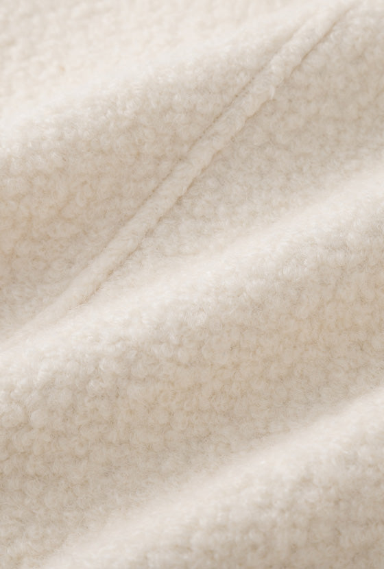 Petite Studio's Cole Wool Short Coat in Ivory