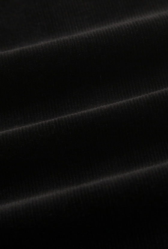 Petite Studio's Cody Corduroy Flared Pants in Black