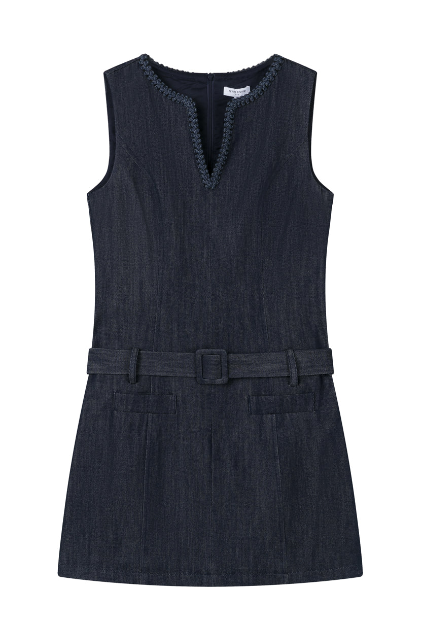 Petite Studio's Denzel Cotton Dress in Indigo