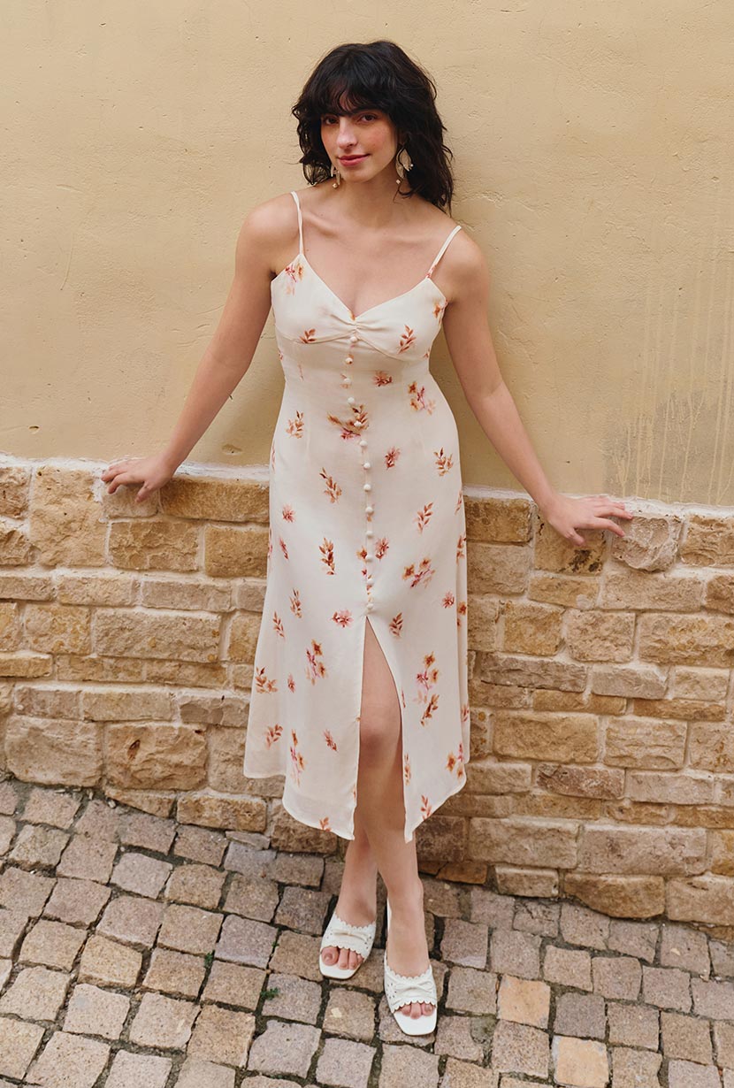 Petite Studio's Francisco Dress in Cream Floral