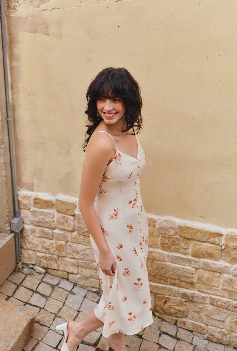 Petite Studio's Francisco Dress in Cream Floral