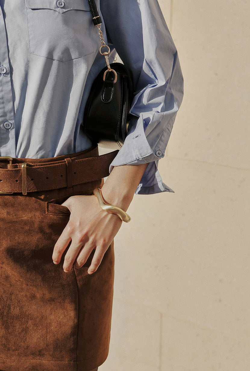 Petite Studio's Coleen Cotton Shirt in Blue