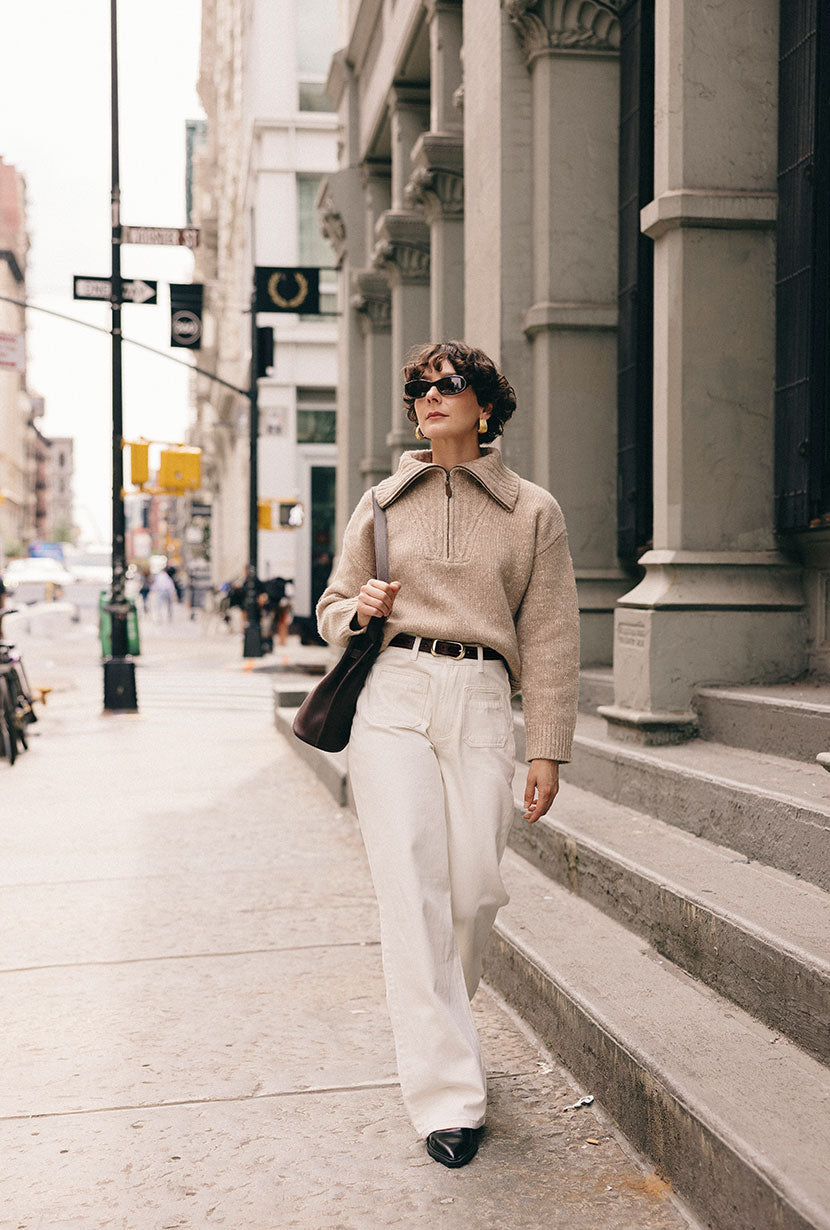 Petite Studio's Barry Wool Sweater in Tan