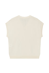 Petite Studio's Eugene Cotton Knit Top in Ivory 