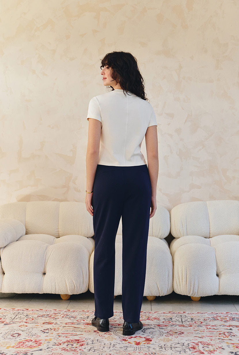 Petite Studio's Eunice Cotton T-shirt in Ivory