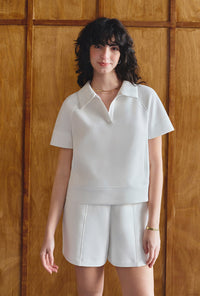 Petite Studio's Elowen Cotton Top in White
