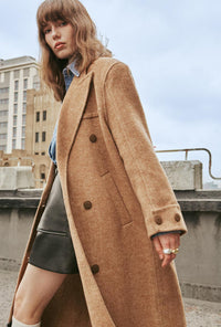 Petite Studio's Allister Wool Coat in Camel