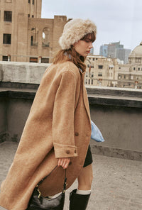 Petite Studio's Allister Wool Coat in Camel