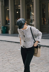 Petite Studio's Colt Wool Cardigan in Grey