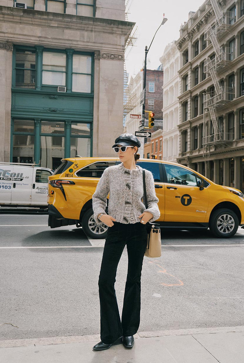 Petite Studio's Colt Wool Cardigan in Grey