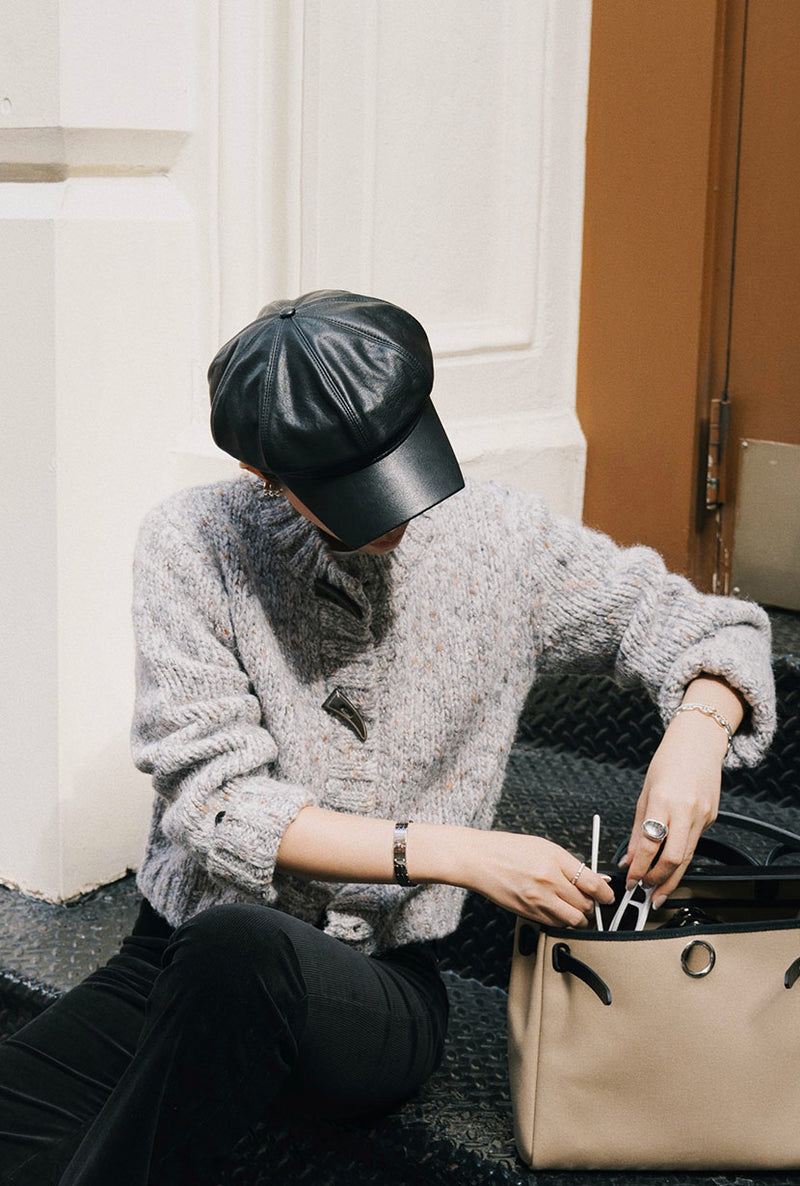 Petite Studio's Colt Wool Cardigan in Grey