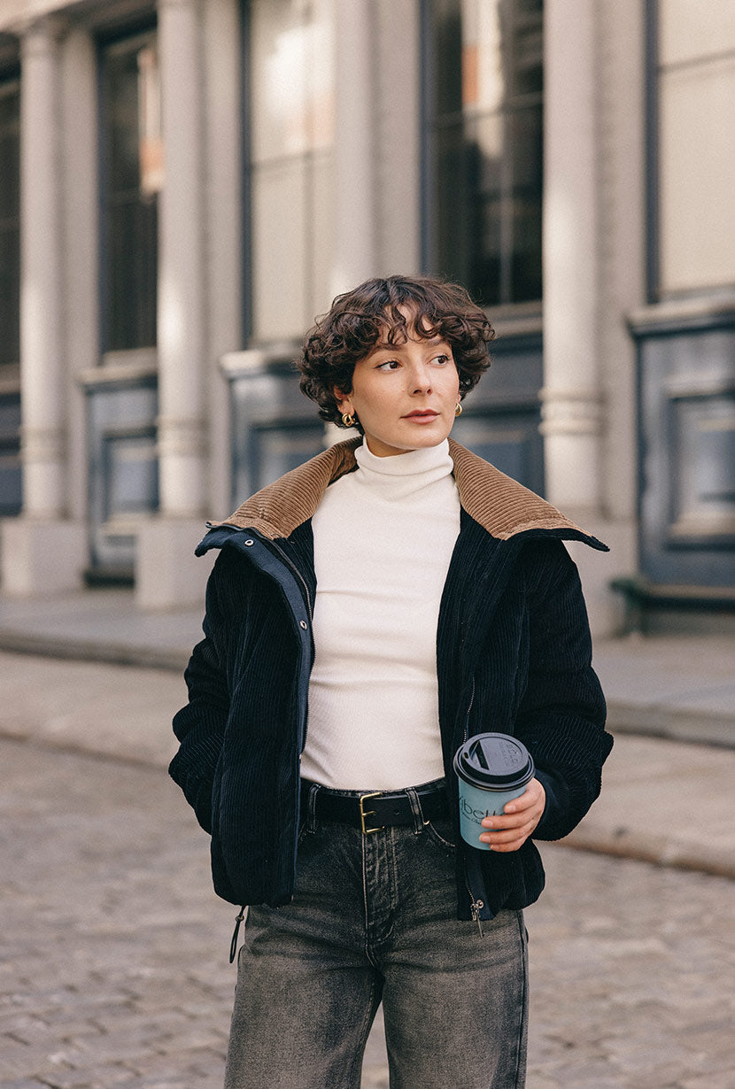 Petite Studio's Cayden Mid Rise Straight Leg Jeans in Charcoal 