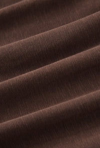 Petite Studio's Quentin Jersey Cotton Cocoon Skirt in Chocolate