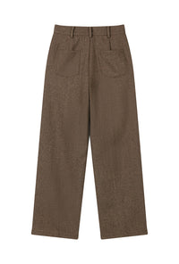 Petite Studio's Reign Wool Pants in Hazelnut