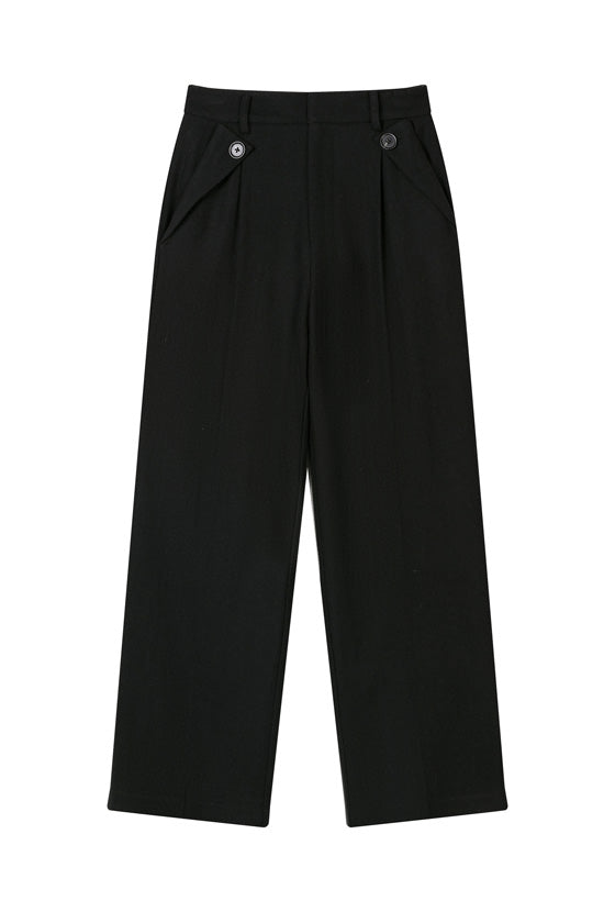 Petite Studio's Reign Wool Pants in Black