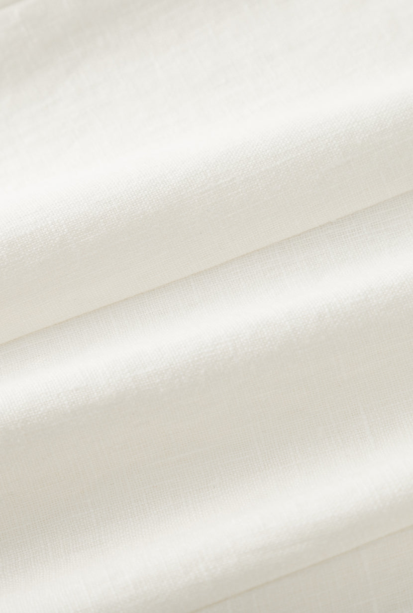 Petite Studio's Darien Linen Vest in Ivory 