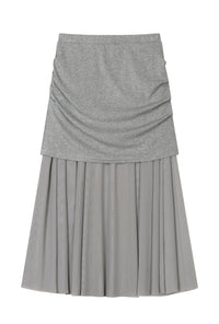 Petite Studio's Dolly Jersey Cotton Skirt in Grey
