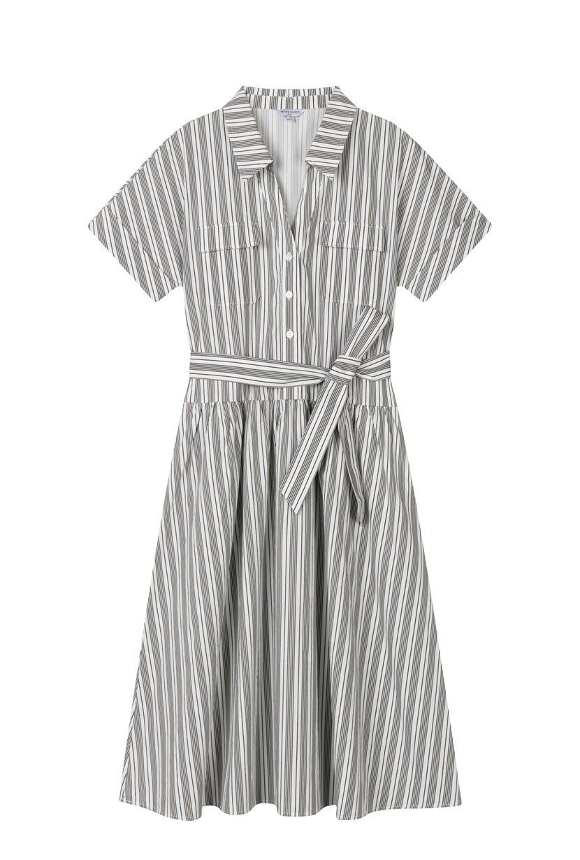 Petite Studio's Ellory Cotton Shirt Dress Striped