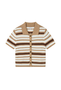 Petite Studio's Dotty Cotton Crochet Top Striped