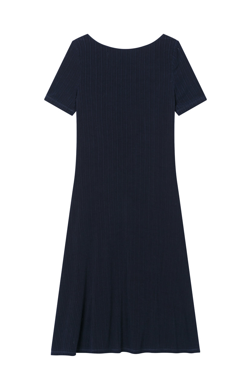 Petite Studio's Ezra Knit Dress in Navy