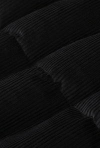 Petite Studio's Carter Corduroy Down Jacket in Black
