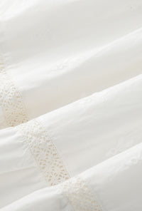 Petite Studio's Clarabel Cotton Midi Dress in White