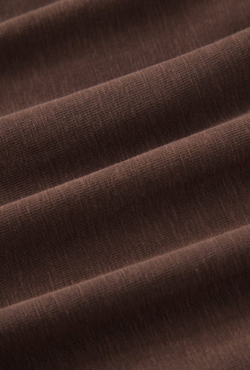 Petite Studio's Jeevan Jersey Cotton Top in Chocolate