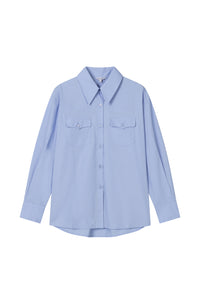 Petite Studio's Coleen Cotton Shirt in Blue