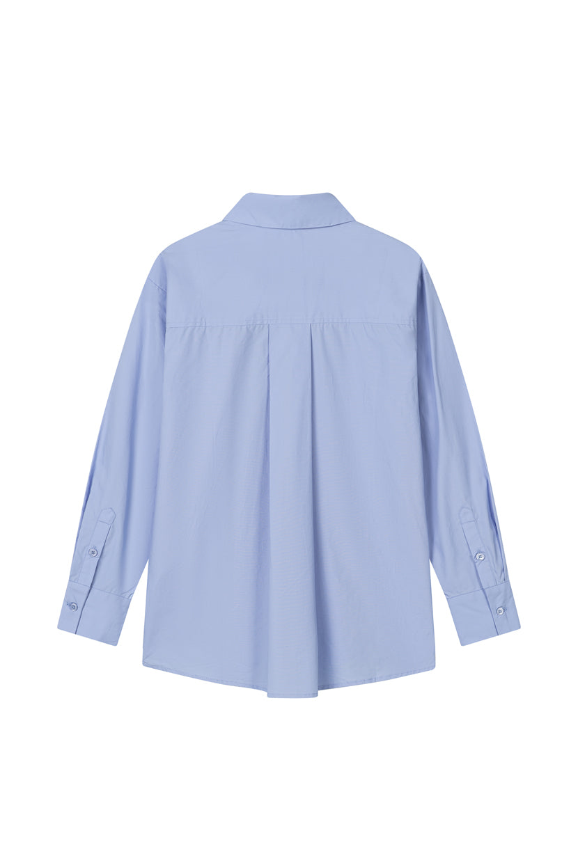 Petite Studio's Coleen Cotton Shirt in Blue