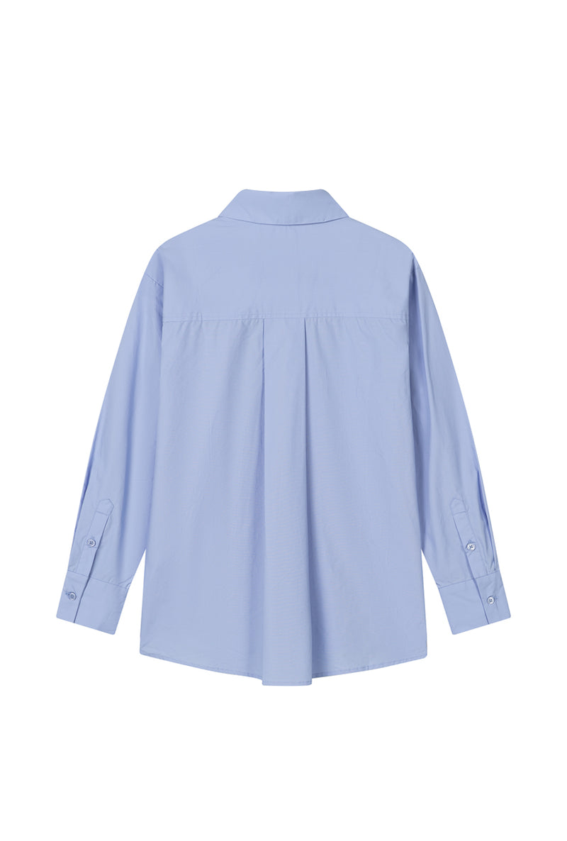 Petite Studio's Coleen Cotton Shirt in Blue