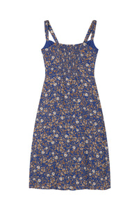 Petite Studio's Felisse Midi Dress in Blue Floral