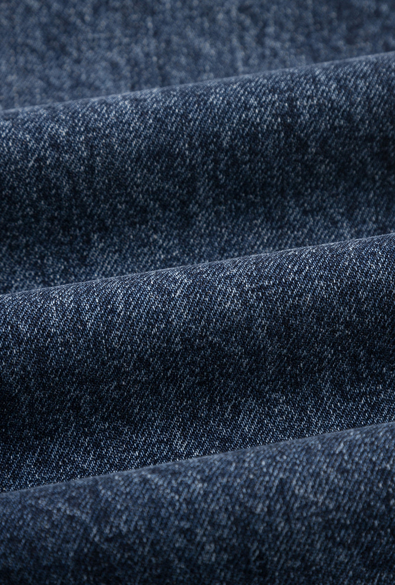 Petite Studio's Bentley Straight Cropped Jeans in Dark Indigo